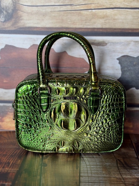 Brahmin Handbags - Firm ~~ 2x eyes Brahmin Mara Cacti Green Metallic Beauty NWT